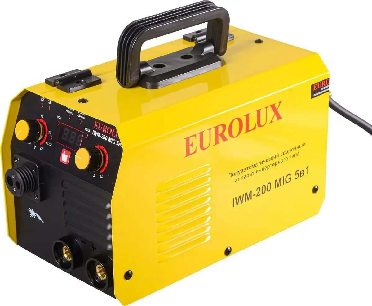 Сварочный инвертор Eurolux IWM-200 MIG 5в1 65/180 – фото товара