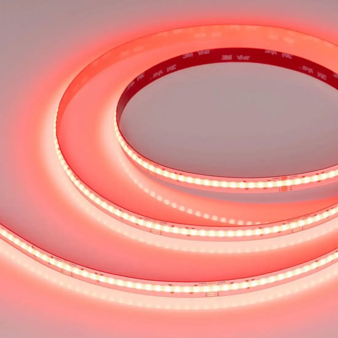 Светодиодная лента COB Arlight 15W/m 768LED/m CSPSMD дневной белый + разноцветный 5М COB-X768-12mm 24V 041786 – фото товара