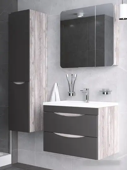 Grossman Шкаф с зеркалом Талис 80 L 208009 – фото товара