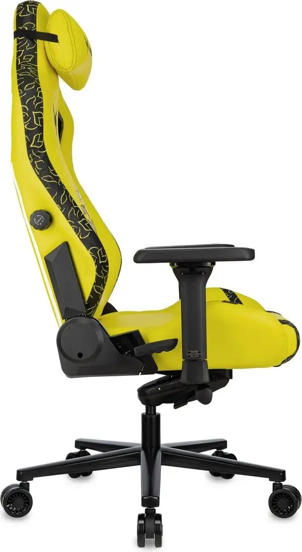 Игровое (геймерское) кресло Knight Craft Dragon (желтый экокожа) – фото товара