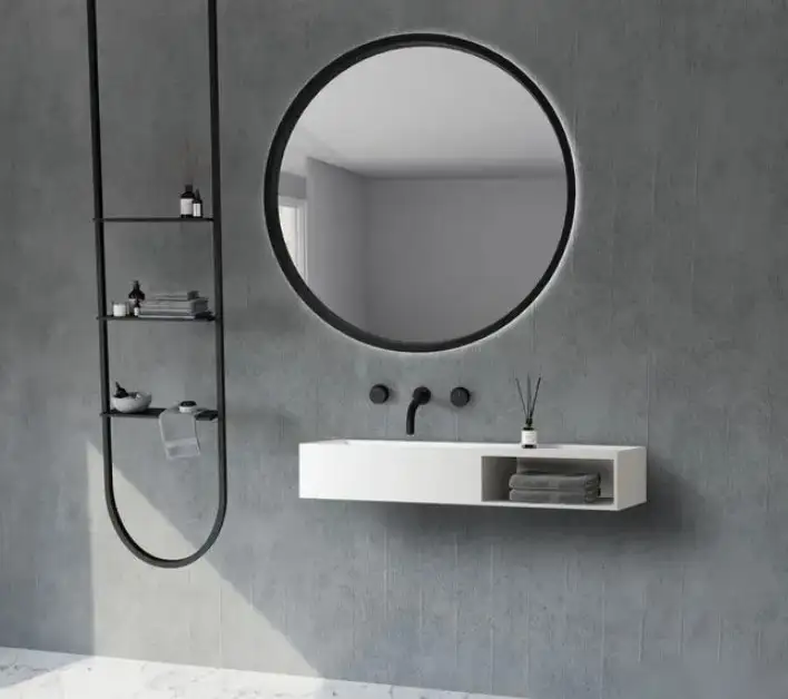 Abber Тумба с умывальником Stein AS2649-1.2 (подвесной, белый матовый) – фото товара