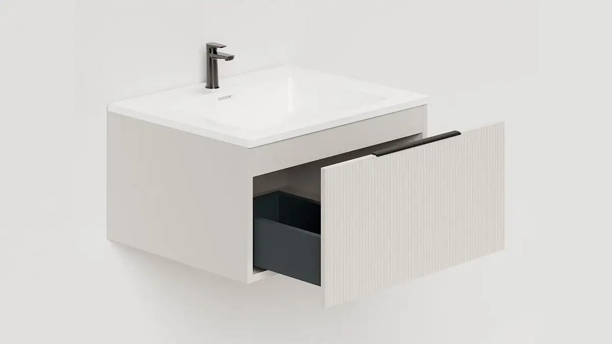 Salini Тумба под умывальник Touch V 60 T600V1C (кремовый) – фото товара