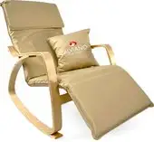 Кресло-качалка Calviano Comfort 1 (светло-бежевый PU) – изображение в каталоге