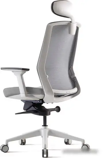 Кресло Bestuhl J1 White Pl с подголовником (серый) – фото товара