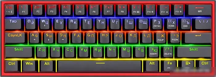 Клавиатура Redragon Fizz (черный/красный)