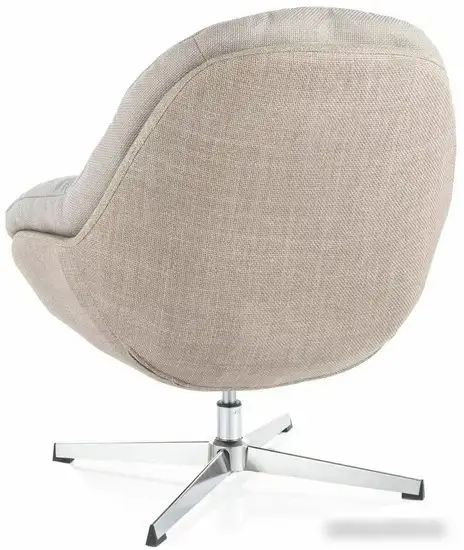 Интерьерное кресло Signal Peggie (серый/бежевый/хром) – фото товара