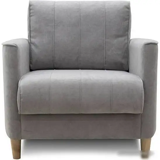 Интерьерное кресло Нижегородмебель Лора ТК 328 (ультра дав серебристый серый/бежевый) – фото товара