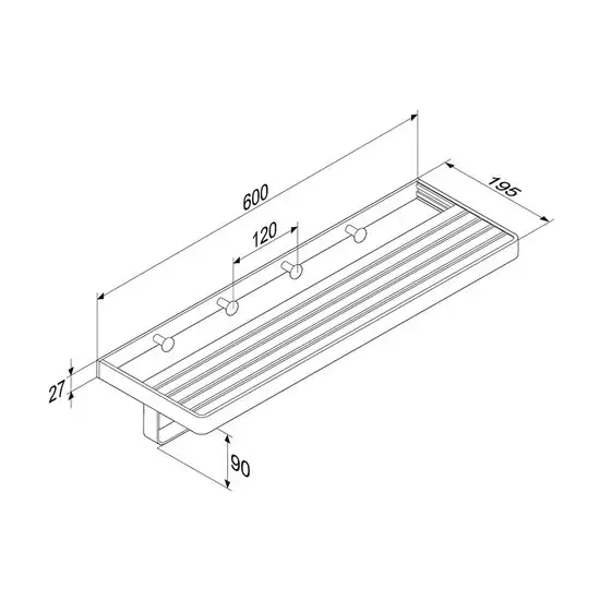 Полка для полотенца Damixa Jupiter DA7737700 – фото товара