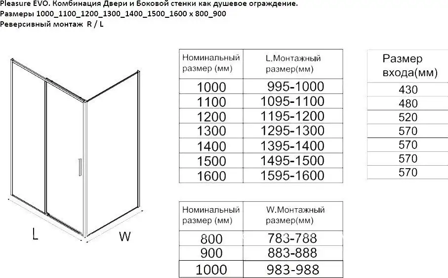 Душевая стенка Aquanet Pleasure Evo 90 AE65-F90-BT (черный анодированный) - фото товара