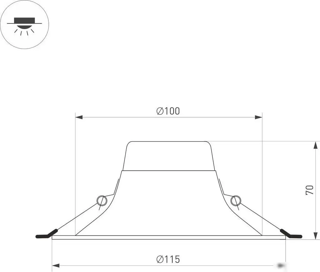 Светильник Arlight MS-Blizzard-Built-R115-10W Warm3000 036577 – фото товара