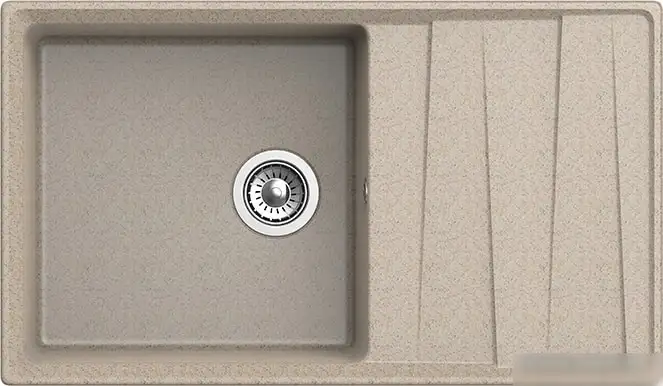 Кухонная мойка GranFest GF-LV-860L (песочный) - фото товара