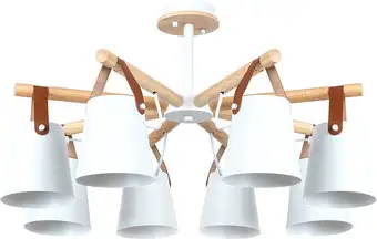 Люстра средней высоты Arte Lamp Thomas A7032PL-8WH – изображение в каталоге