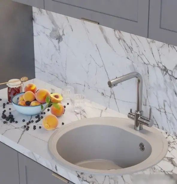 Кухонная мойка Mixline ML-GM11 551825 (белый) - фото товара