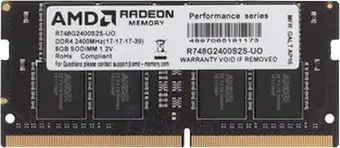 Оперативная память AMD Radeon R7 Performance 8GB DDR4 SODIMM PC4-19200 R748G2400S2S-U – изображение в каталоге