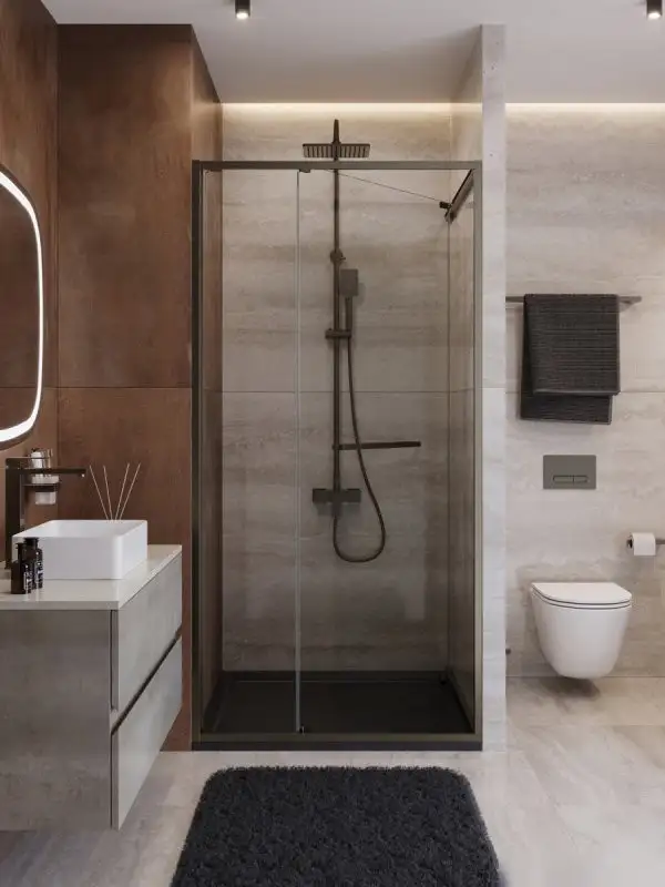 Душевая дверь Cezares LUX-B-FS-1-80-C-GM - фото товара