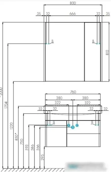 Акватон Шкаф с зеркалом Беверли 80 1A237102BV010 – фото товара