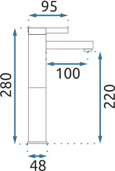 Смеситель Rea Polo B9942 (белый/хром) - фото товара