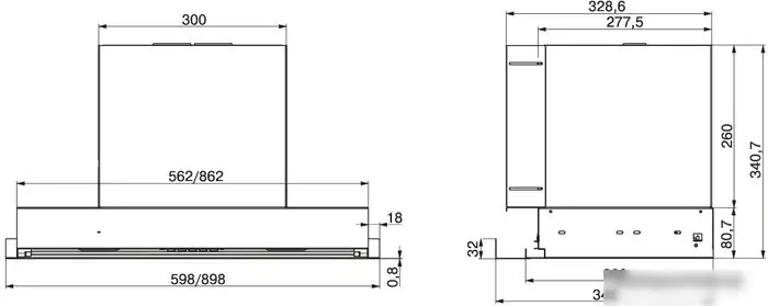 Кухонная вытяжка Elikor Evolution 60П-750-Э4Д (хром) - фото товара