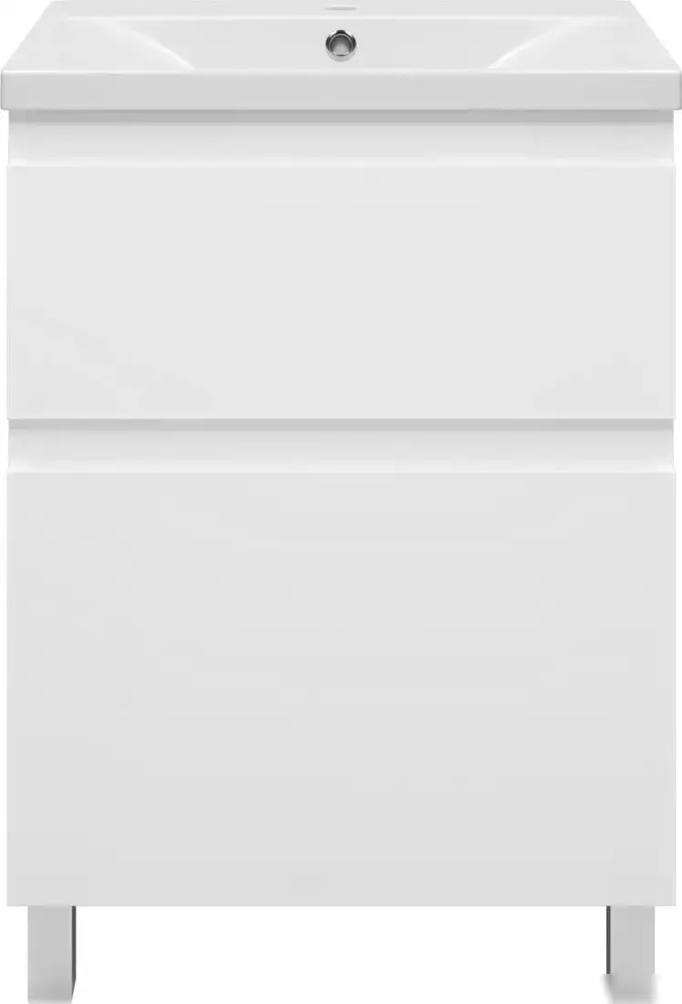 Misty Тумба под умывальник Лаки 60 П-Лак-01060-0112Я+RCW-140360WH – фото товара