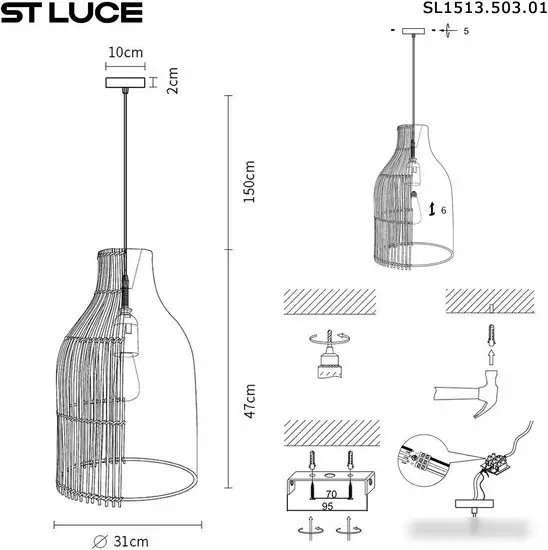 Подвесная люстра ST Luce SL1513.503.01 – фото товара