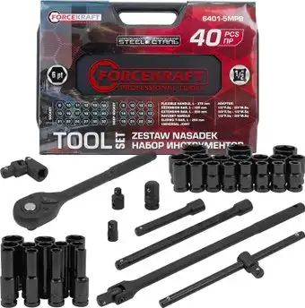 Универсальный набор инструментов ForceKraft FK-6401-5MPB (62301) – изображение в каталоге