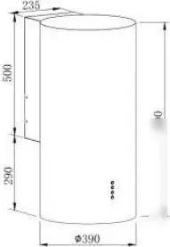 Кухонная вытяжка ZorG Rondo 1260 39 S (черный) - фото товара