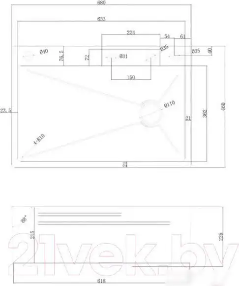 Кухонная мойка Abber Wasser Kreis AF2194NG (никель) - фото товара