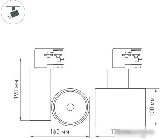 Трековый светильник Arlight LGD-SHOP-4TR-R100-40W Day4000 026282 – фото товара