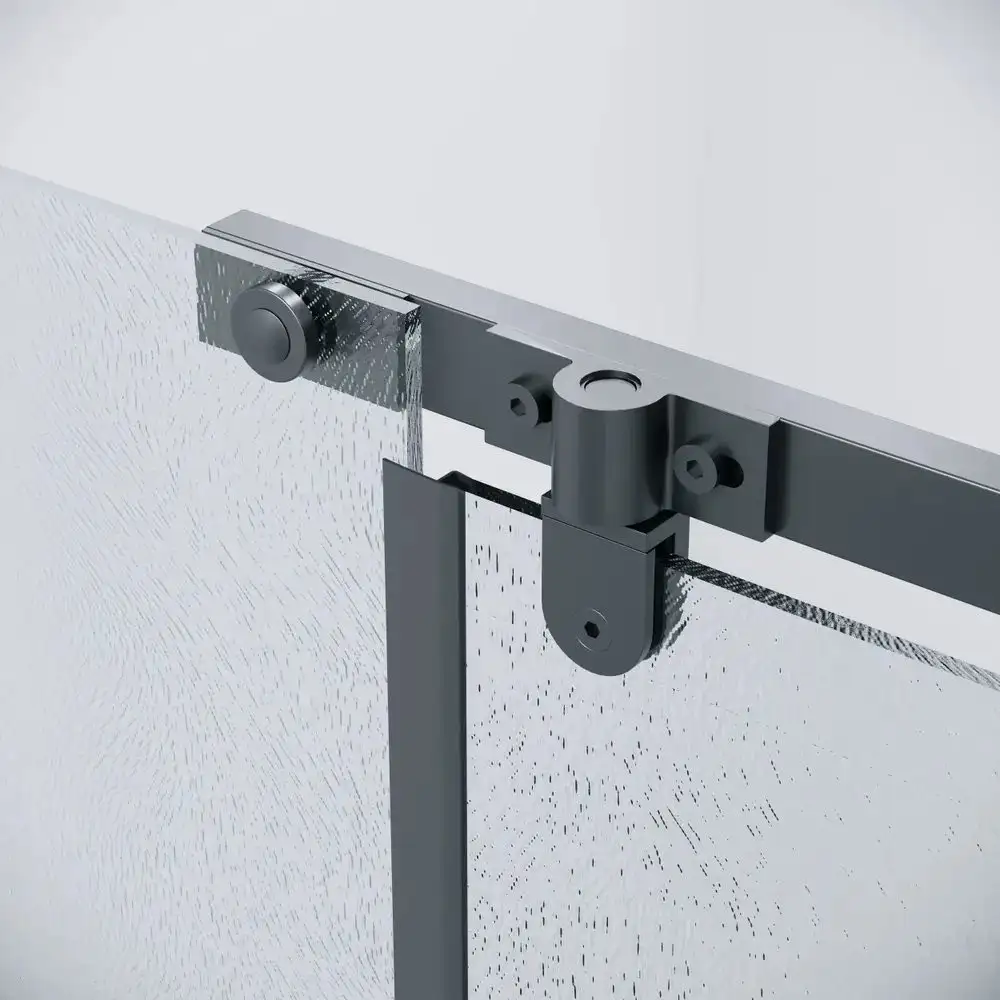 Душевой уголок Grossman Pragma 100x100x195 120.K33.03.1010.21.02 (черный матовый/стекло шиншилла) - фото товара