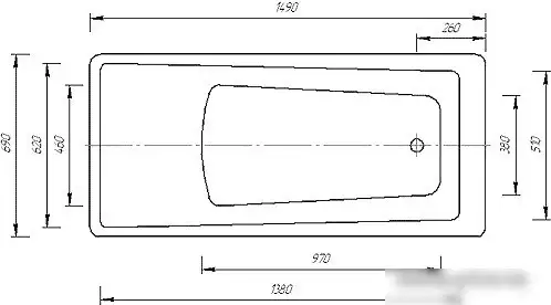 Ванна Aquatek Либра 170x70 - фото товара