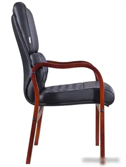 Кресло Everprof President Wood CF (экокожа, черный) – фото товара