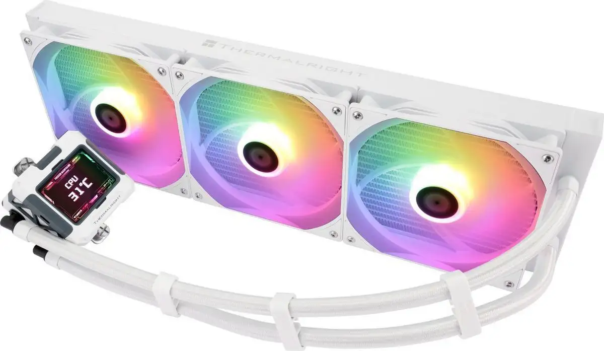 Система жидкостного охлаждения для процессора Thermalright Frozen Warframe 420 ARGB (белый) – фото товара