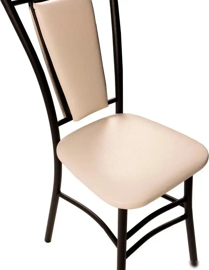 Стул ВВР Марсель (ваниль/черный, экокожа) – фото товара