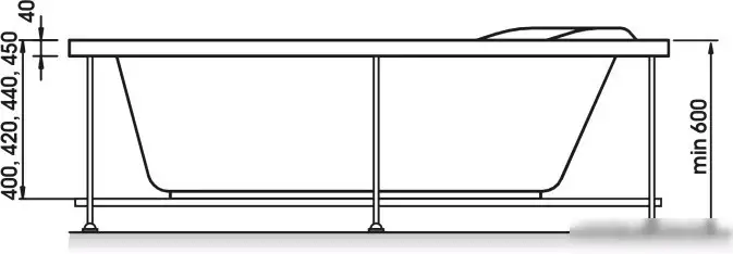 Ванна Relisan Ariadna (145x95) - фото товара