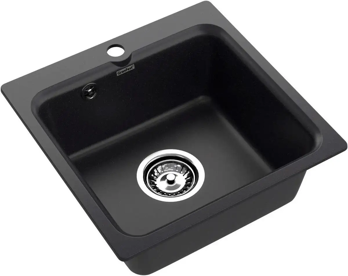 Кухонная мойка GranFest Smart 430 (черный) - фото товара