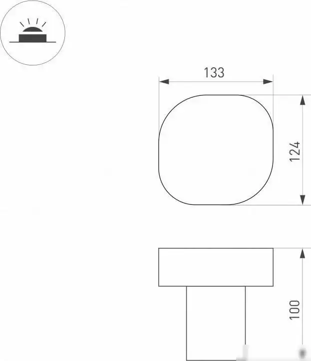 Уличный настенный светильник Arlight LGD-Swamp-Boll-H100-7W Warm3000 030002 – фото товара