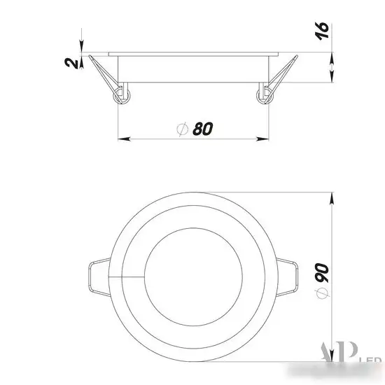 Светодиодная панель APL Led Ingrid 3322.LDY5016/5W/4K – фото товара