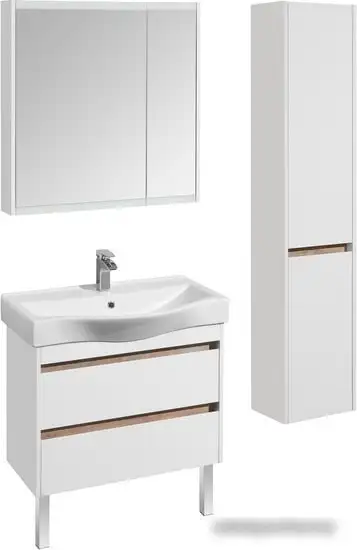 Акватон Шкаф с зеркалом Нортон 80 1A249202NT010 (белый) – фото товара