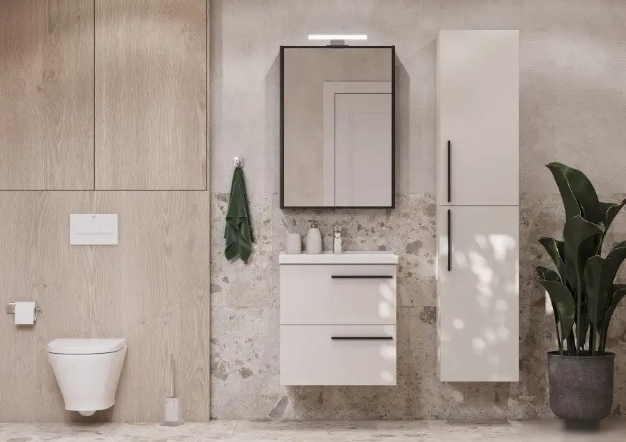 Акватон Шкаф-полупенал для ванной Амели 1A268403AE7A0 – фото товара