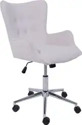 Офисное кресло AksHome Bella (chrome Kiton 701 велюр/белый антарктида) – изображение в каталоге