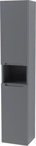 ЗОВ Шкаф-пенал для ванной Дион 150 DP150LAFM7015MKV5 (графит матовый)