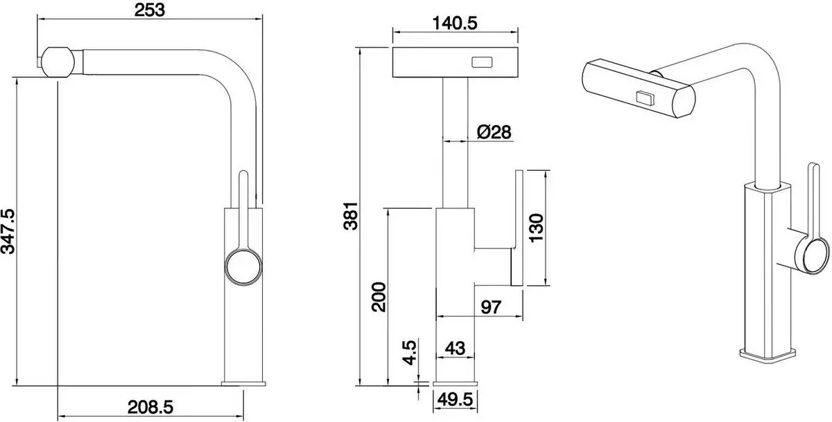 Смеситель Ekko E4709 - фото товара