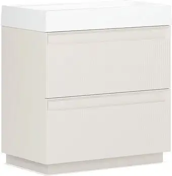 Belux Тумба под умывальник Базель Н 80-02 (180, светлый миндаль матовый) – изображение в каталоге