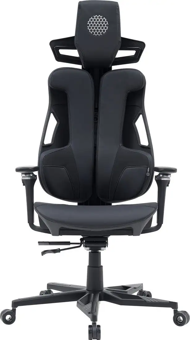 Игровое (геймерское) кресло CACTUS CS-CHR-DUO-BBK (черный кожзам) – фото товара