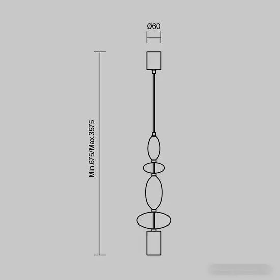 Подвесная люстра Maytoni Monochrome MOD071PL-L8B3K2 – фото товара