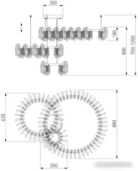 Подвесная люстра Bogate's 90374/3 – фото товара