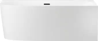 Ванна Wellsee Belle Spa 2.0 160x75 235803003 (пристенная ванна (правая) белый глянец, экран, каркас, сифон-автомат матовый черный) - изображение в каталоге