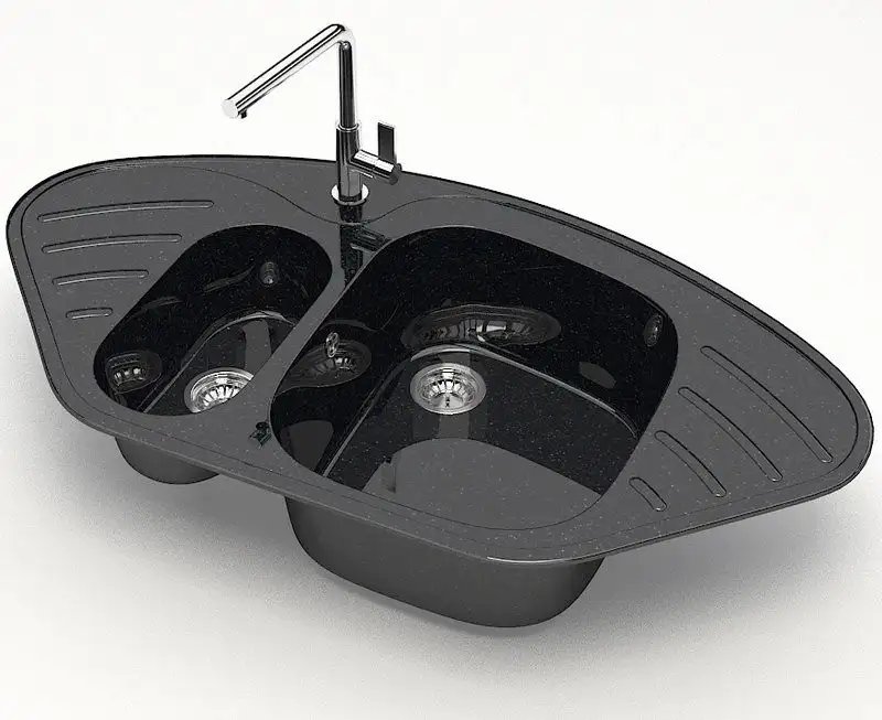 Кухонная мойка MARRBAXX 23/Q4 F023Q004 (черный) - фото товара