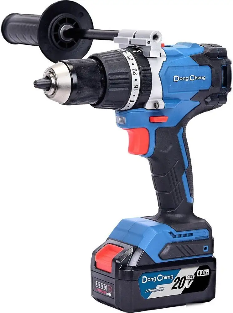 Ударная дрель-шуруповерт DongCheng DCJZ03-13 Type EM (с 2-мя АКБ, кейс) – фото товара