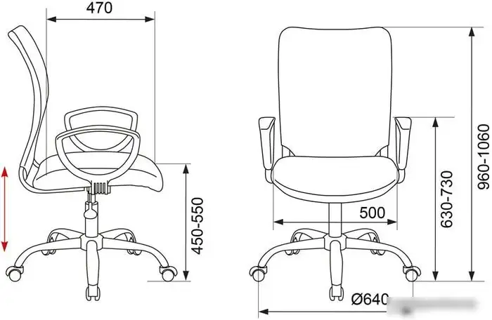 Кресло Бюрократ CH-599AXSL/32G/TW-11 (черный/серый) – фото товара